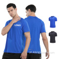 Camisa de esportes de roupas masculinas de roupas de fitness